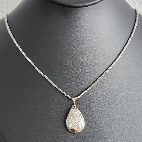 Set 3-teilig mit Herz aus Zirkonia-Steinen – Bild 5