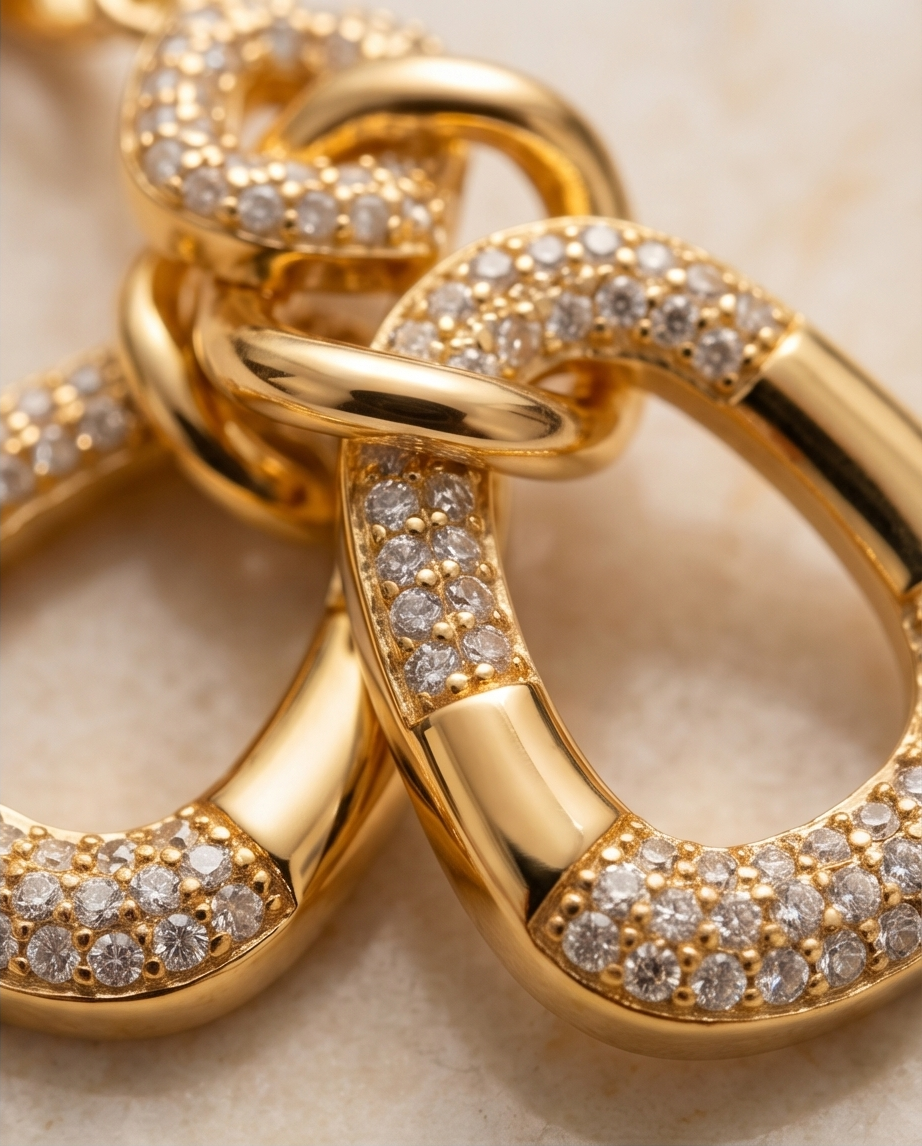 Schmuckset "Wien" 3 - teilig 18K vergoldet Zirkonia – Bild 7