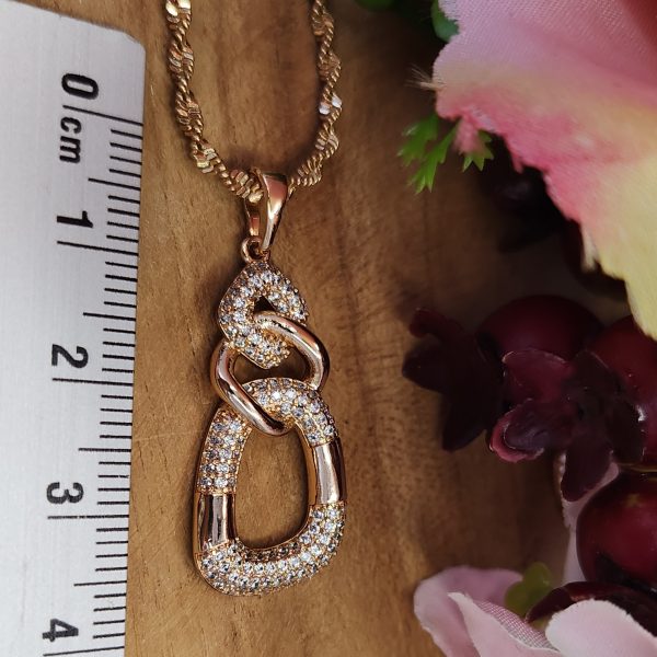 Schmuckset "Wien" 3 - teilig 18K vergoldet Zirkonia – Bild 3