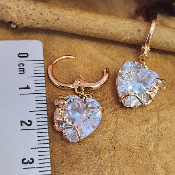 3-teiliges Schmuckset mit Maus-Motiv, Zirkonia, 18K vergoldet – Bild 5