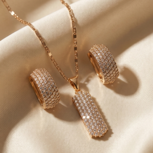 Diamond Glow Set – 18K vergoldet