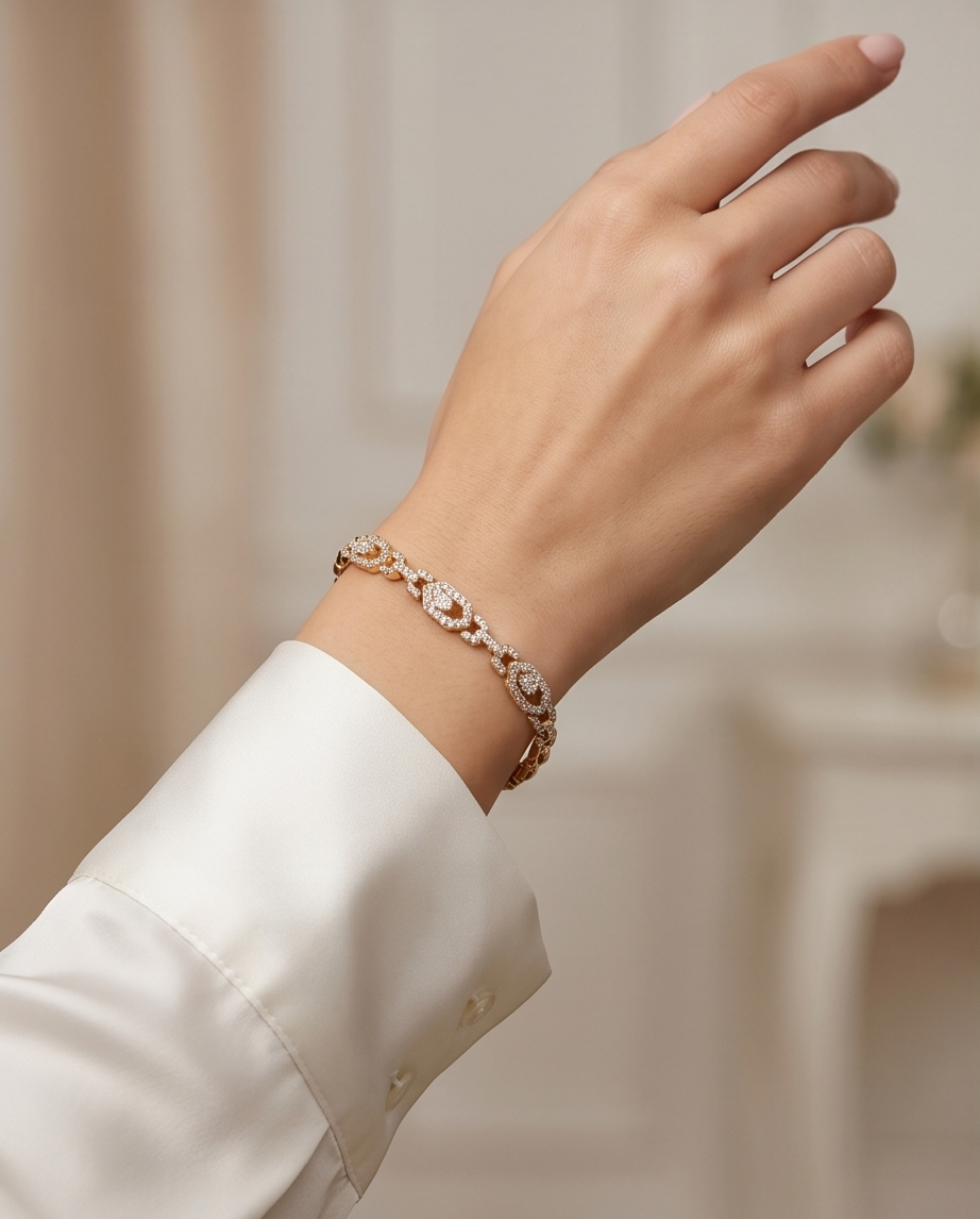 Golden Glow Armband – 18K vergoldet – Bild 4
